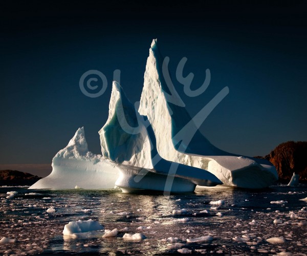 Iceberg with three peaks